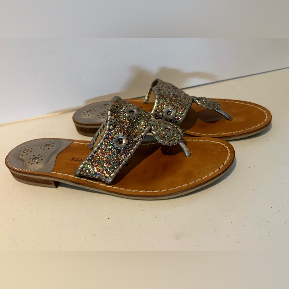 Jack Rogers Cleo Multicolor Glitter Sandals